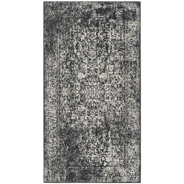 Safavieh Evoke Rug - 2.2-ft x 4-ft - Polypropylene - Black/Gray