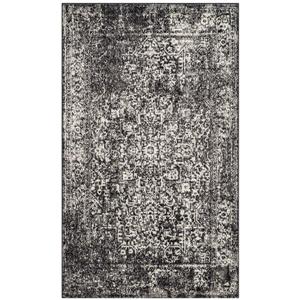 Safavieh Evoke Rug - 3-ft x 5-ft - Polypropylene - Black/Gray