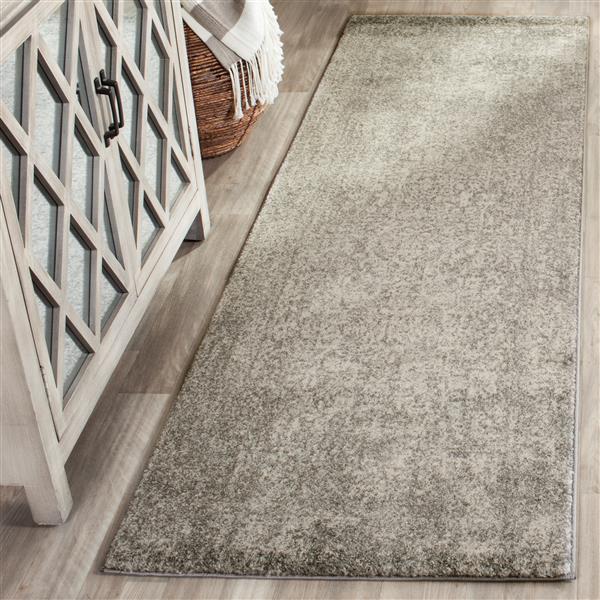 Safavieh Evoke Rug - 2.2-ft x 9-ft - Polypropylene - Silver/Ivory