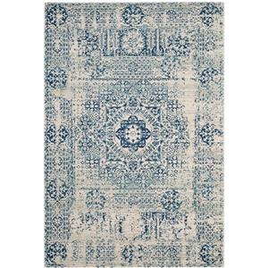 Safavieh Evoke Rug - 11-ft x 15-ft - Polypropylene - Ivory/Blue