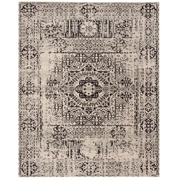 Safavieh Evoke Rug - 11-ft x 15-ft - Polypropylene - Ivory/Black