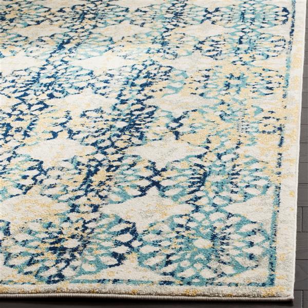 Safavieh Evoke Rug - 10-ft x 14-ft - Polypropylene - Ivory/Blue