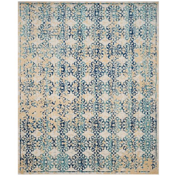 Safavieh Evoke Rug - 10-ft x 14-ft - Polypropylene - Ivory/Blue
