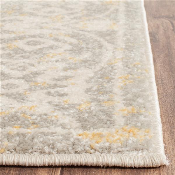 Safavieh Evoke Rug - 3-ft x 5-ft - Polypropylene - Ivory/Gray