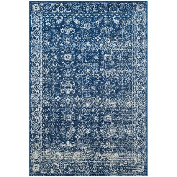 Safavieh Evoke Rug - 4-ft x 6-ft - Polypropylene - Navy Blue/Ivory