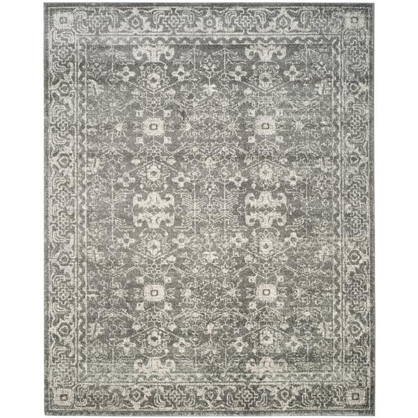 Safavieh Evoke Rug - 11-ft x 15-ft - Polypropylene - Gray/Ivory