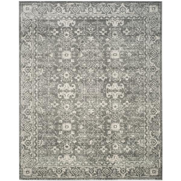 Safavieh Evoke Rug - 12-ft x 18-ft - Polypropylene - Gray/Ivory