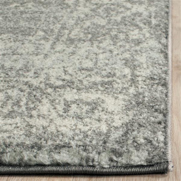 Safavieh Evoke Rug - 2.2-ft x 9-ft - Polypropylene - Gray/Ivory