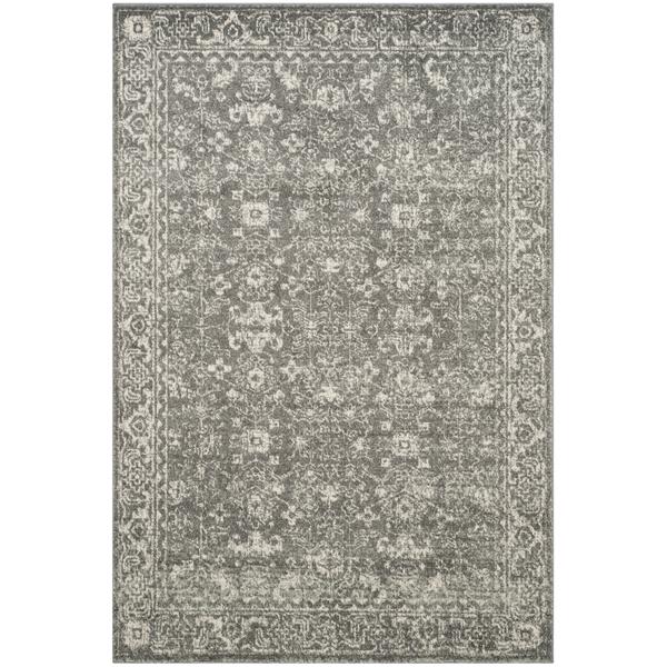 Safavieh Evoke Rug - 4-ft x 6-ft - Polypropylene - Gray/Ivory
