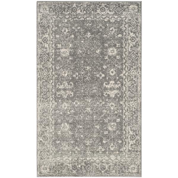 Safavieh Evoke Rug - 3-ft x 5-ft - Polypropylene - Gray/Ivory