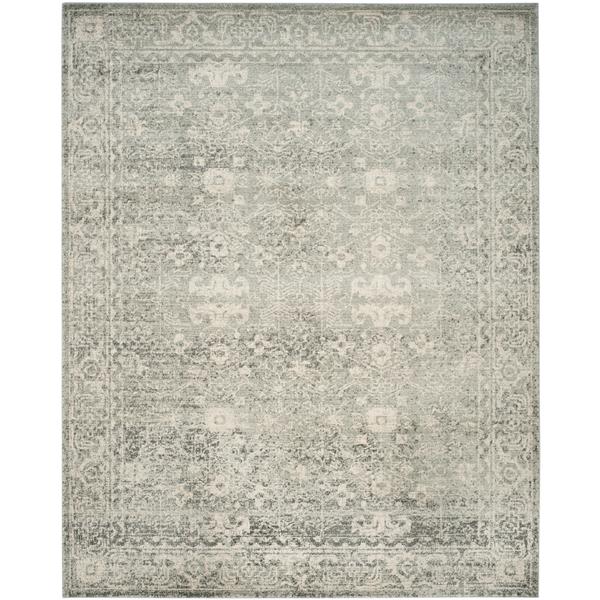 Safavieh Evoke Rug - 11-ft x 15-ft - Polypropylene - Silver/Ivory