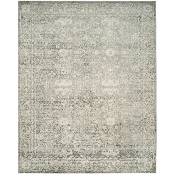 Safavieh Evoke Rug - 12-ft x 18-ft - Polypropylene - Silver/Ivory