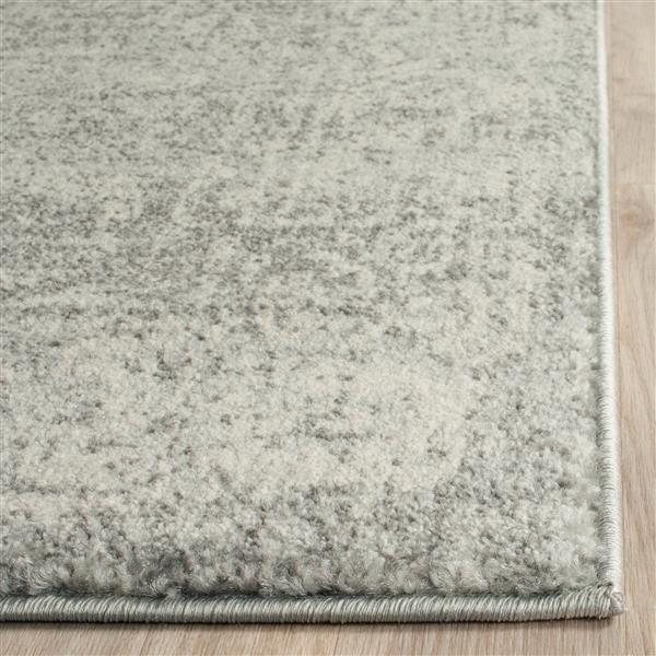 Safavieh Evoke Rug - 2.2-ft x 9-ft - Polypropylene - Silver/Ivory