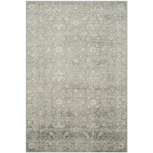 Safavieh Evoke Rug - 4-ft x 6-ft - Polypropylene - Silver/Ivory