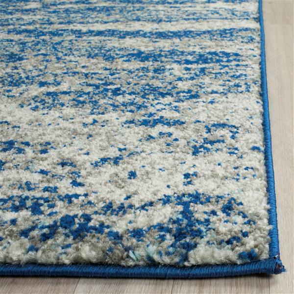Safavieh Evoke Rug - 2.2-ft x 13-ft - Polypropylene - Navy Blue/Ivory