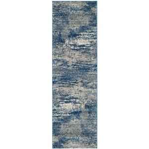 Safavieh Evoke Rug - 2.2-ft x 7-ft - Polypropylene - Navy Blue/Ivory