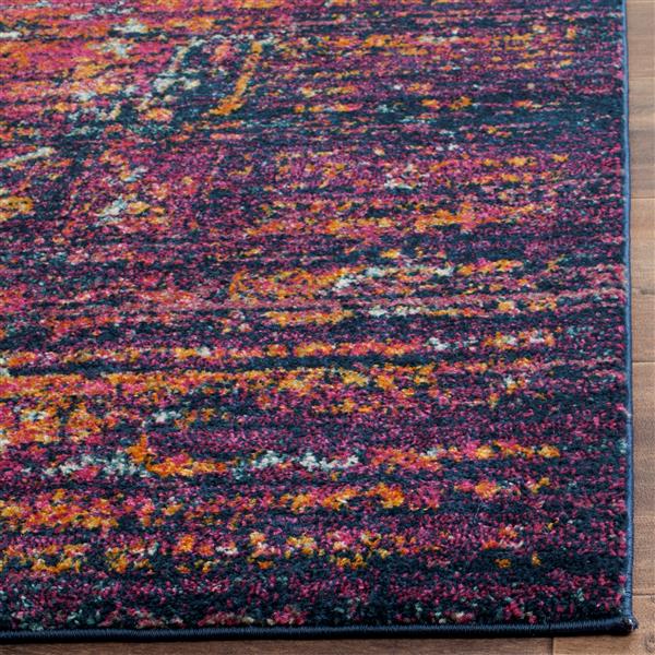 Safavieh Evoke Rug - 3-ft x 5-ft - Polypropylene - Blue/Fuschia