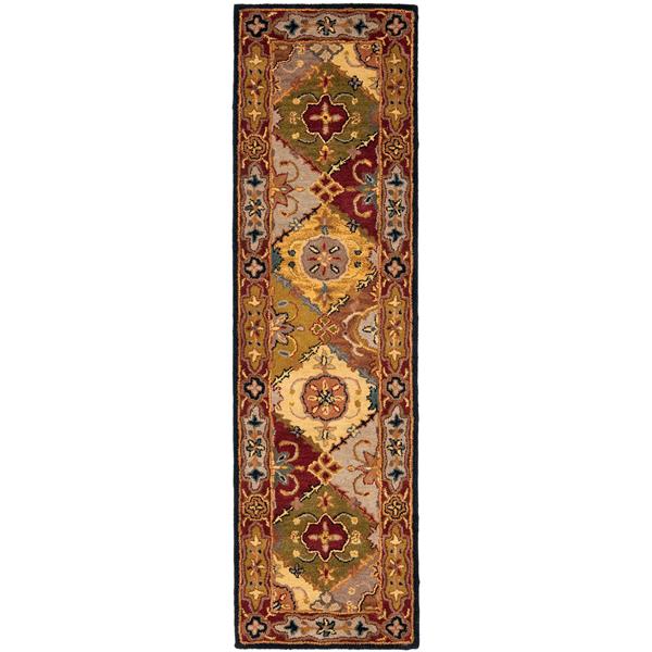 Safavieh Heritage Rug - 2.3-ft x 8-ft - Wool - Multicolour