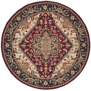 Safavieh Heritage Rug - 3.5-ft x 3.5-ft - Wool - Red