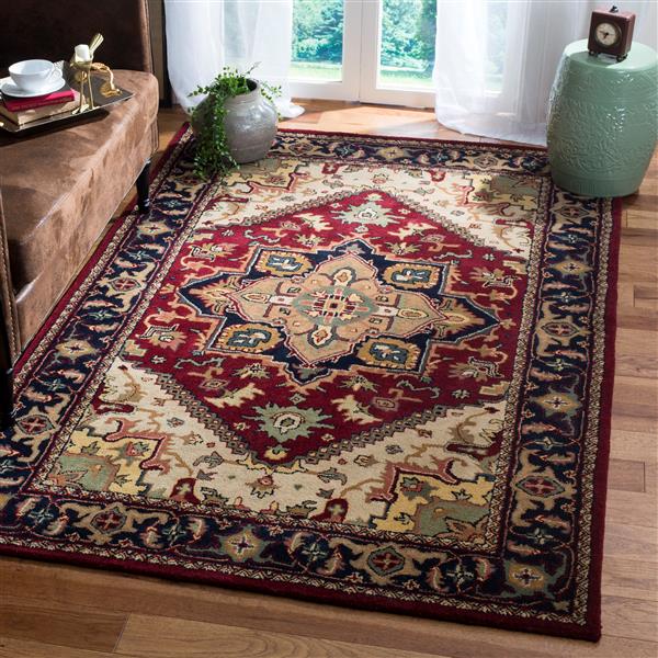 Safavieh Heritage Rug - 4-ft x 4-ft - Wool - Red