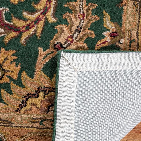 Safavieh Heritage Rug - 4-ft x 4-ft - Wool - Dark Green/Gold