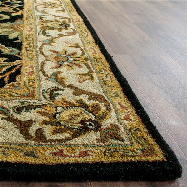 Safavieh Heritage Rug - 3-ft x 5-ft - Wool - Black/Beige