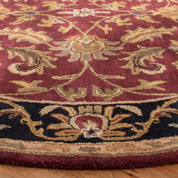 Safavieh Heritage Rug - 4-ft x 4-ft - Wool - Red/Black