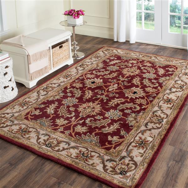 Safavieh Heritage Rug - 2-ft x 3-ft - Wool - Red/Ivory