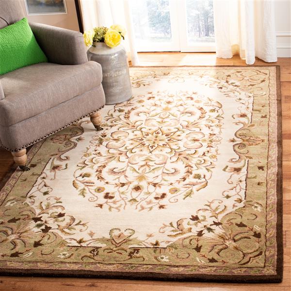 Safavieh Heritage Rug - 2-ft x 3-ft - Wool - Beige/Green