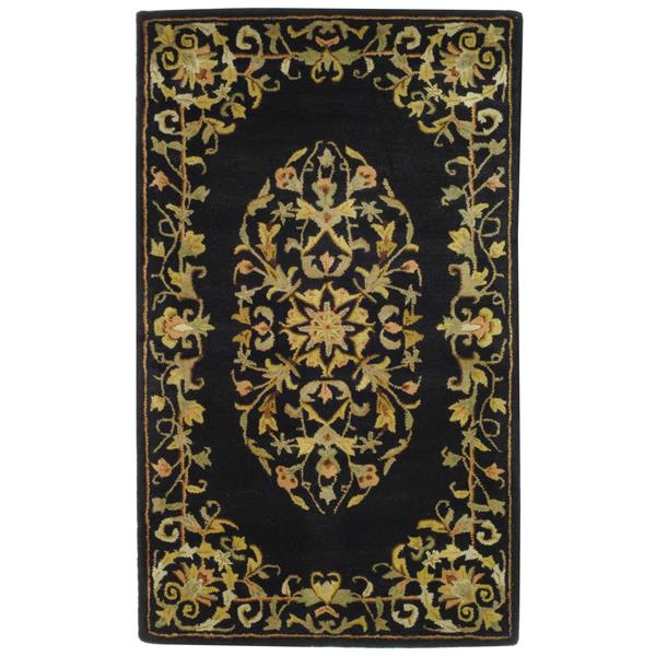 Safavieh Heritage Rug - 3-ft x 5-ft - Wool - Black