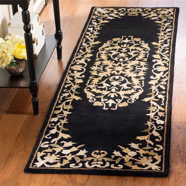 Safavieh Heritage Rug - 2.3-ft x 8-ft - Wool - Black