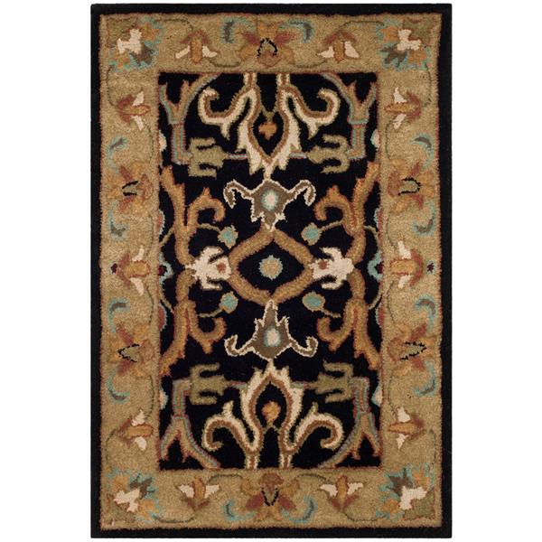 Safavieh Heritage Rug - 2-ft x 3-ft - Wool - Charcoal/Beige