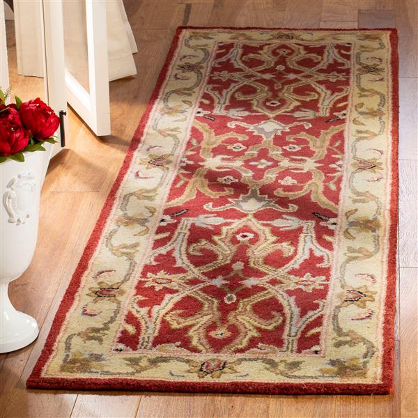 Safavieh Heritage Rug - 2.3-ft x 8-ft - Wool - Red/Gold