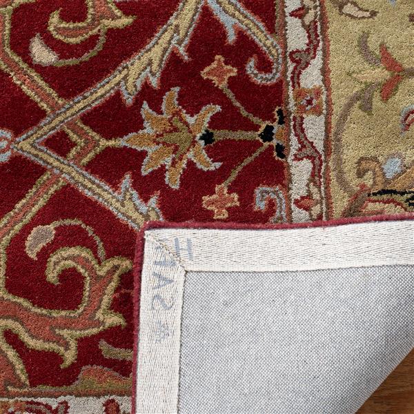 Safavieh Heritage Rug - 2.3-ft x 8-ft - Wool - Red/Gold