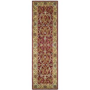 Safavieh Heritage Rug - 2.3-ft x 8-ft - Wool - Red/Gold