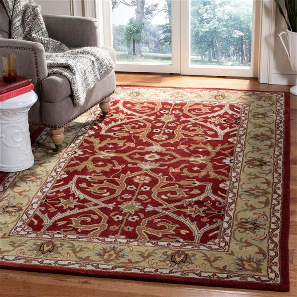 Safavieh Heritage Rug - 3-ft x 5-ft - Wool - Red/Gold