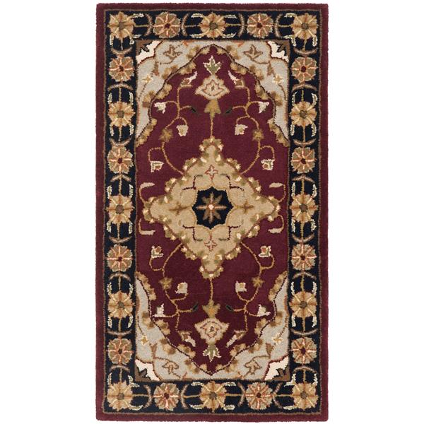 Safavieh Heritage Rug - 2-ft x 3-ft - Wool - Red/Black