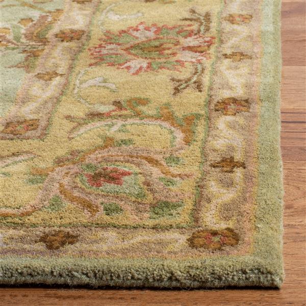 Safavieh Heritage Rug - 12-ft x 15-ft - Wool - Green/Gold