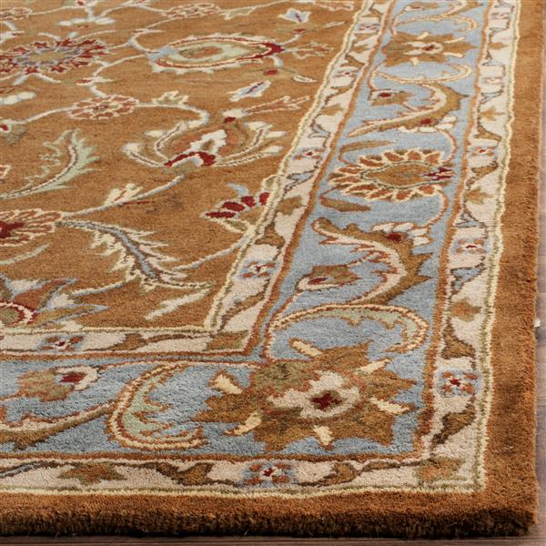 Safavieh Heritage Rug - 12-ft x 18-ft - Wool - Brown/Blue