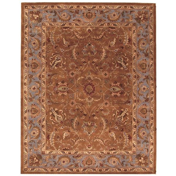 Safavieh Heritage Rug - 12-ft x 18-ft - Wool - Brown/Blue