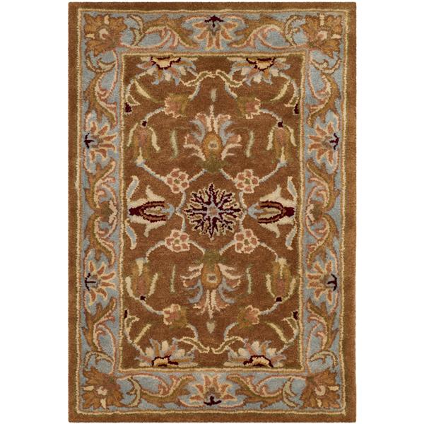 Safavieh Heritage Rug - 2-ft x 3-ft - Wool - Brown/Blue