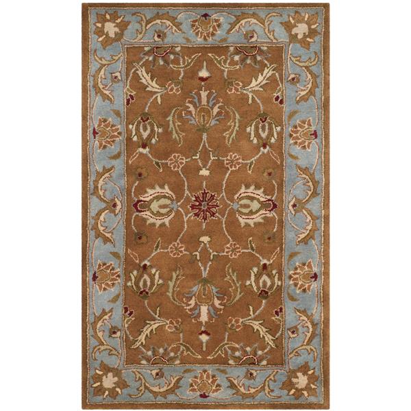 Safavieh Heritage Rug - 3-ft x 5-ft - Wool - Brown/Blue