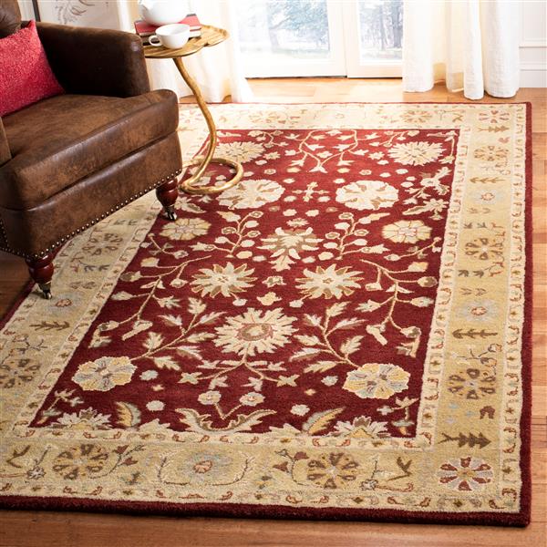 Safavieh Heritage Rug - 2-ft x 3-ft - Wool - Red/Gold