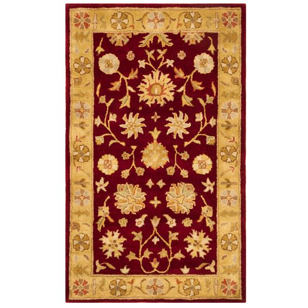 Safavieh Heritage Rug - 2-ft x 3-ft - Wool - Red/Gold