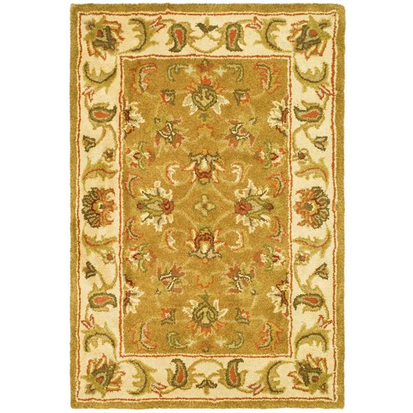 Safavieh Heritage Rug - 2.3-ft x 4-ft - Wool - Mocha/Ivory
