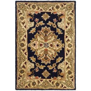 Safavieh Heritage Rug - 2-ft x 3-ft - Wool - Black/Ivory