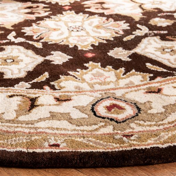 Safavieh Heritage Rug - 2-ft x 3-ft - Wool - Espresso/Ivory