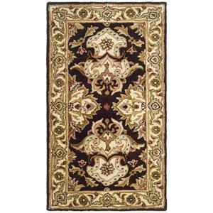 Safavieh Heritage Rug - 2-ft x 3-ft - Wool - Espresso/Ivory