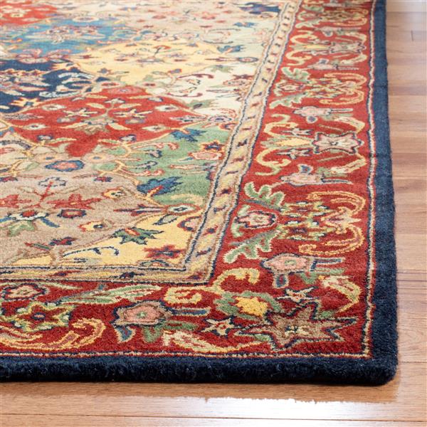 Safavieh Heritage Rug - 12-ft x 15-ft - Wool - Burgundy