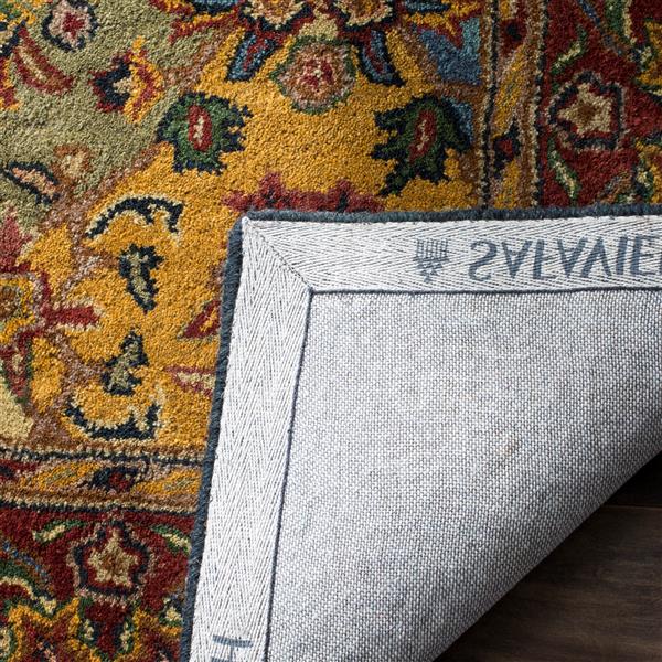 Safavieh Heritage Rug - 12-ft x 15-ft - Wool - Burgundy